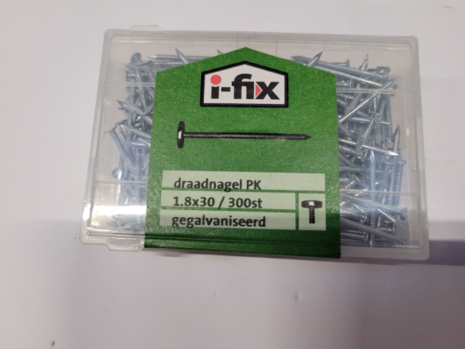 Draadnagel  I-fix  1.8 x30   300 stuks